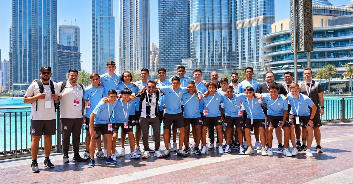 Youth football team and coaches visiting Dubai